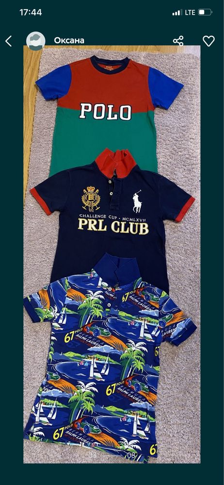 Футболка Polo ralph lauren 7 128/134