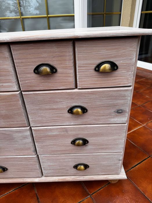 szafka szufladami komoda biała bieliźniarka długa  szafa