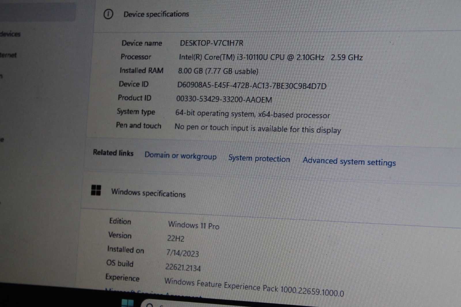 Portátil Dell Latitude 3410 - 10Th Gen Intel® Core™ I3, 8 Gb RAM
