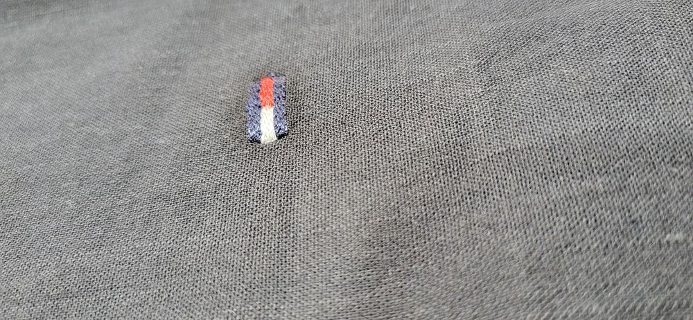 Czarna koszula męska lniana bawełna len premium L