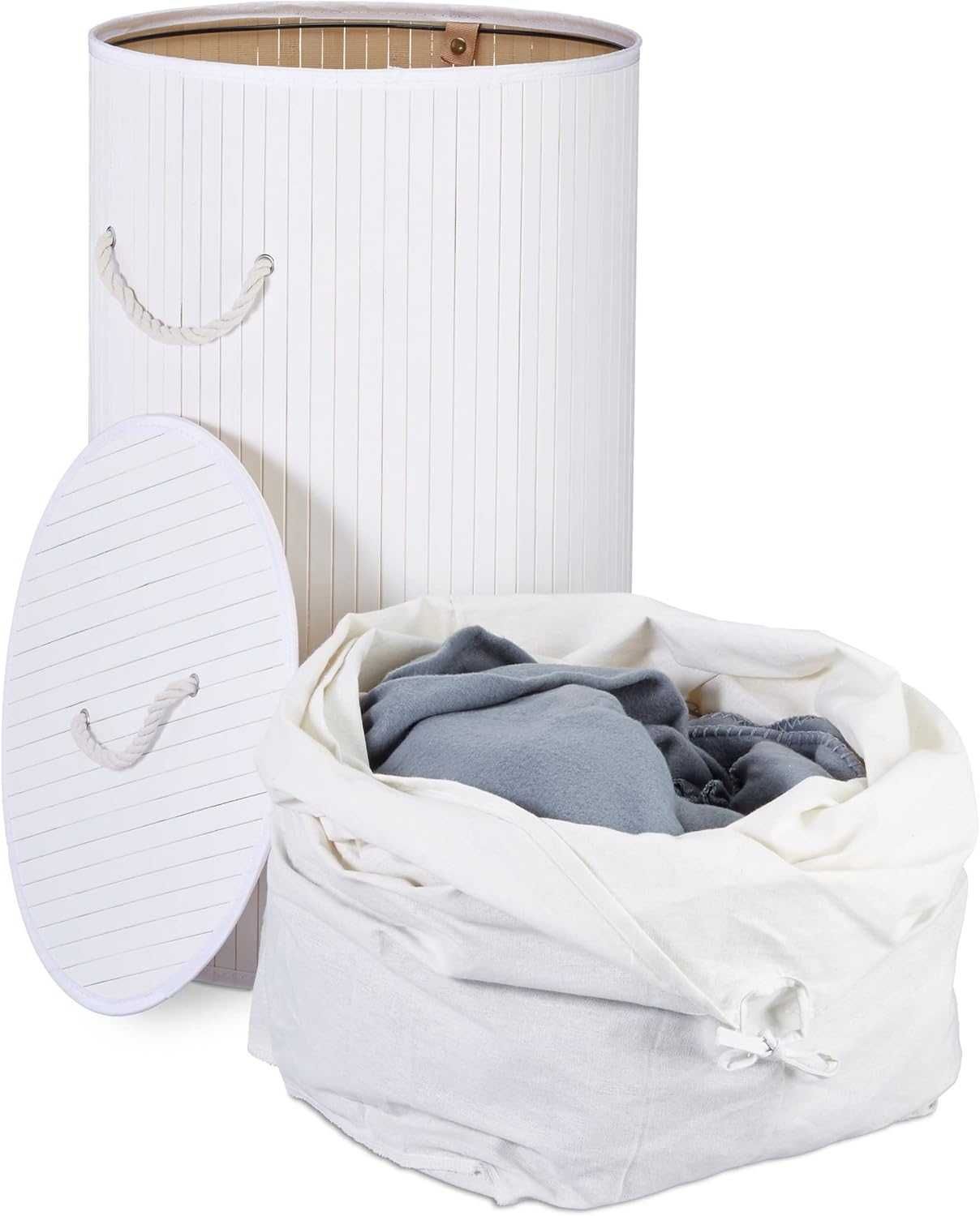 Кошик для білизни Relaxdays Bamboo 70л