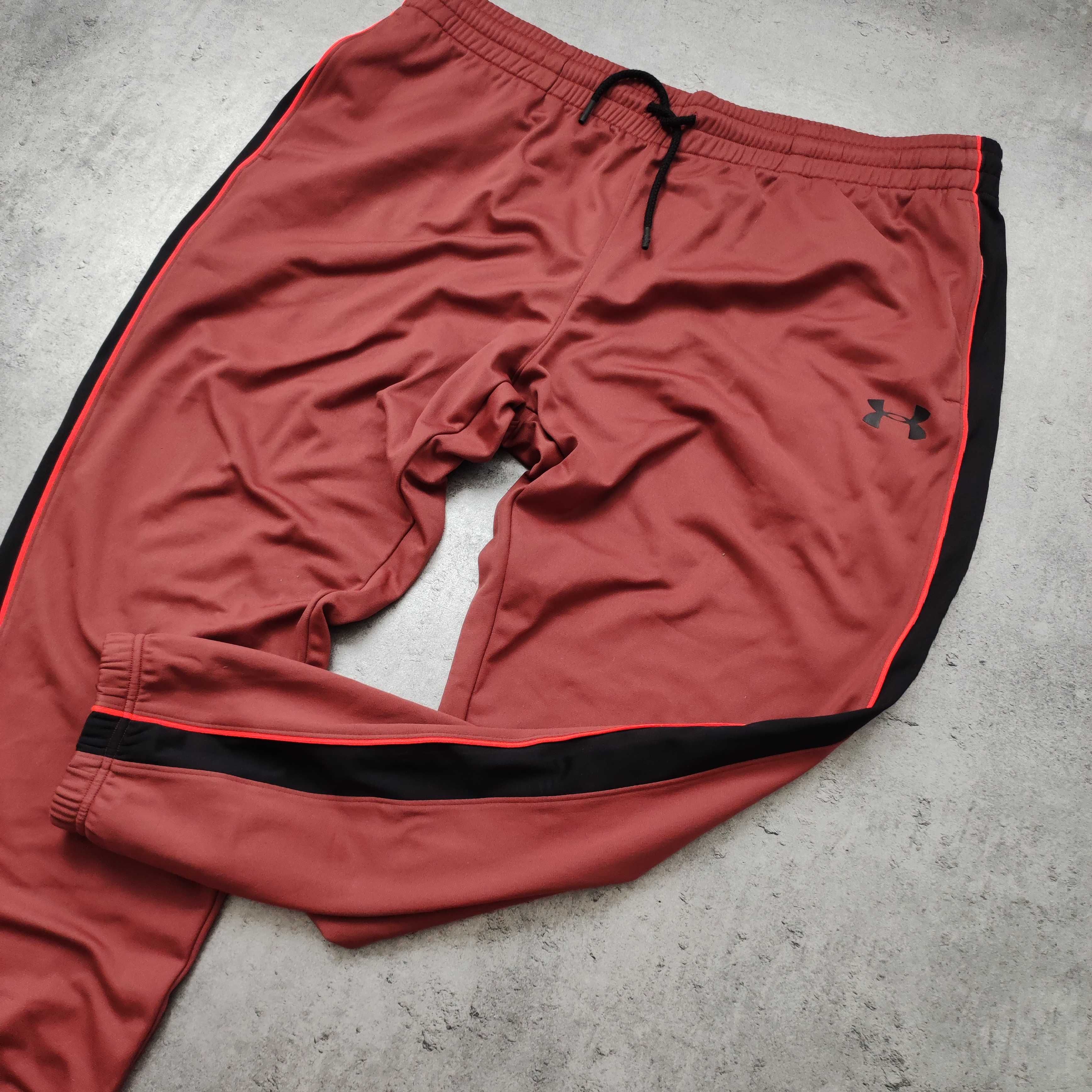 MĘSKIE Dresy Sportowe Spodnie Trening Joggery Under Armour Lampas GYM