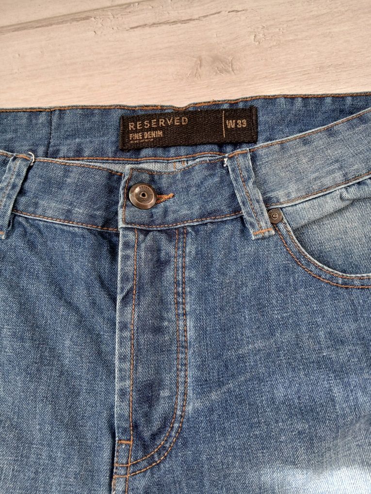 Spodenki krótkie męskie jeans Reserved