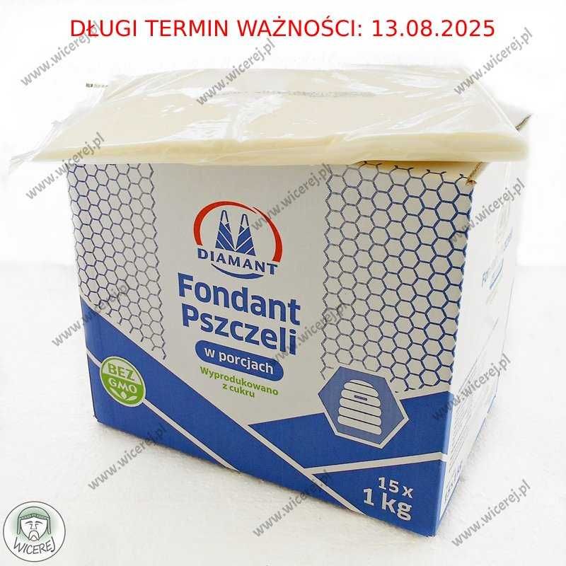 Świeże Ciasto dla Pszczół Fondant Pszczeli Porcjowane 15 x1kg DIAMANT