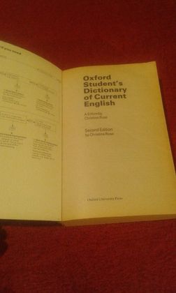 Antyczny slownik Oxford Student's Dictionary
