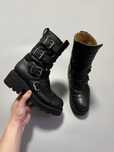 Сапоги buffalo gospher biker hi zip new rock 39(245cm)