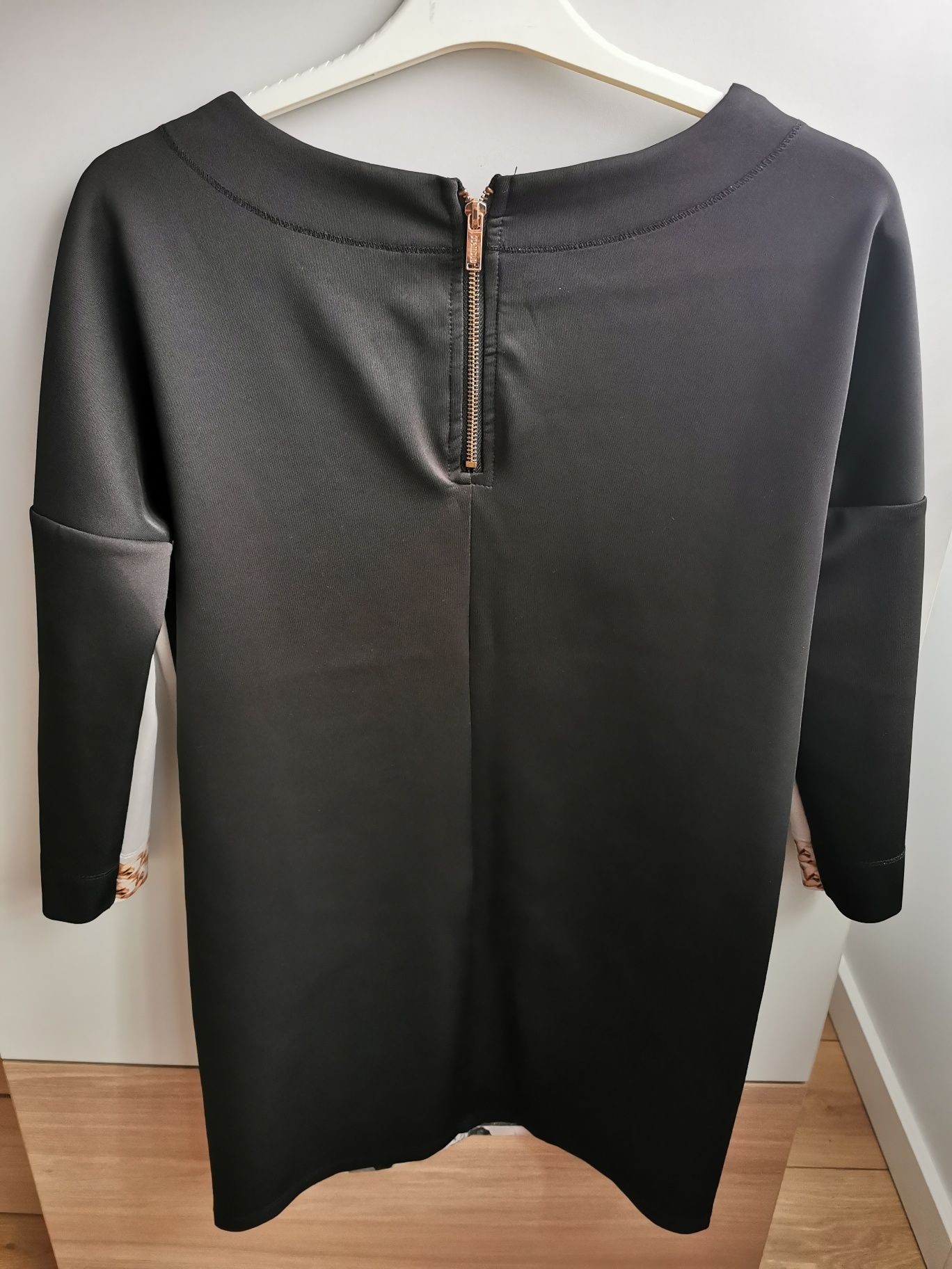 Tunika zip złoto black czarna 36 answear S Patrycja Kazadi