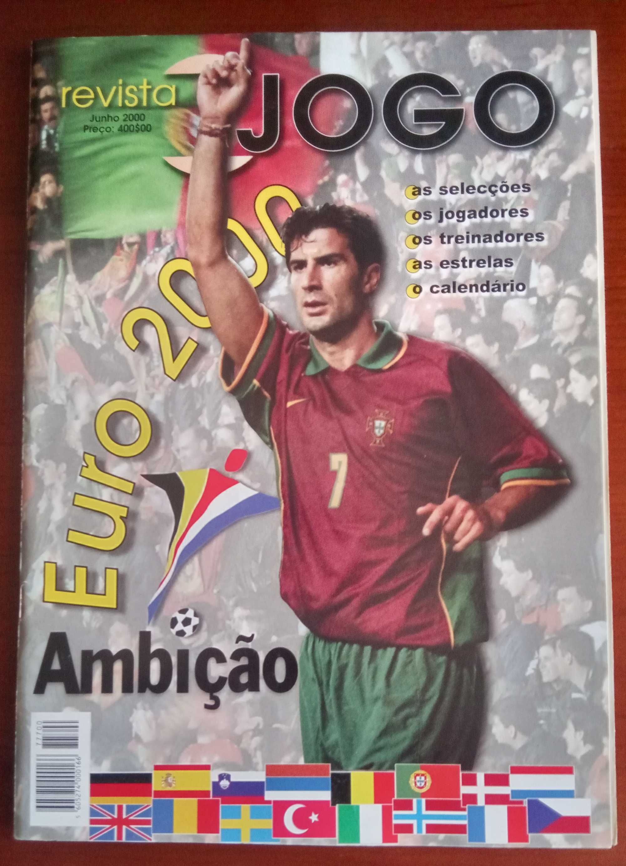 Revista do jornal o jogo de apresentação do europeu de futebol 2000