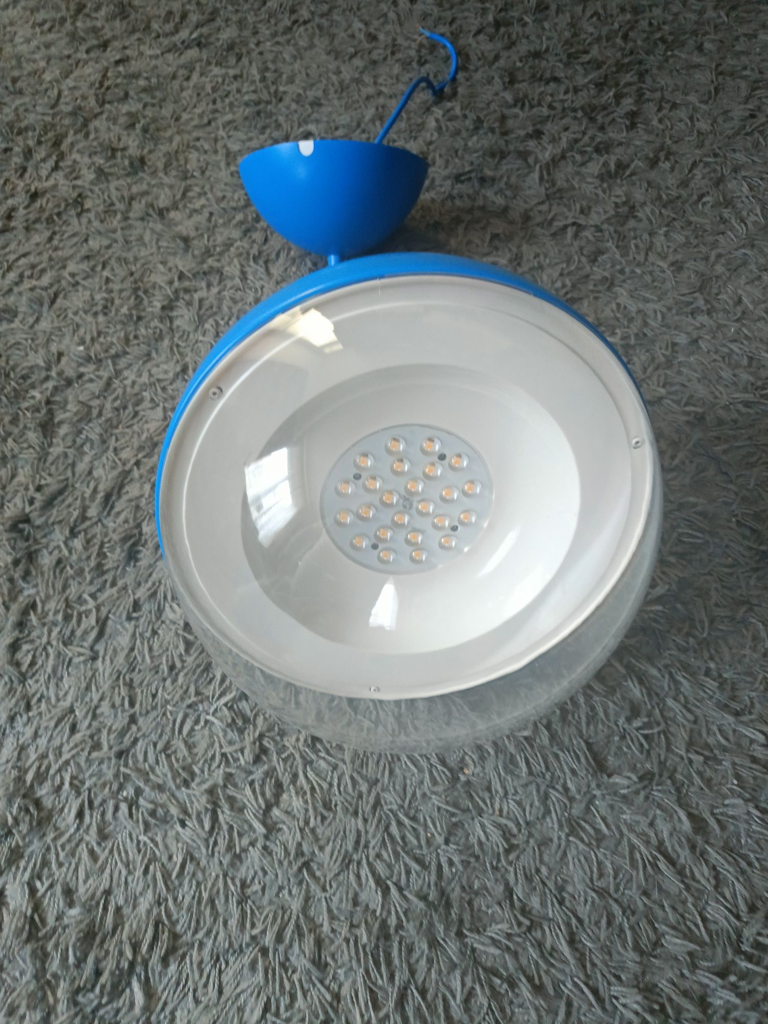 Ikea Väster Blue Pendant Space Age Ceiling Light Lamp LED 37cm