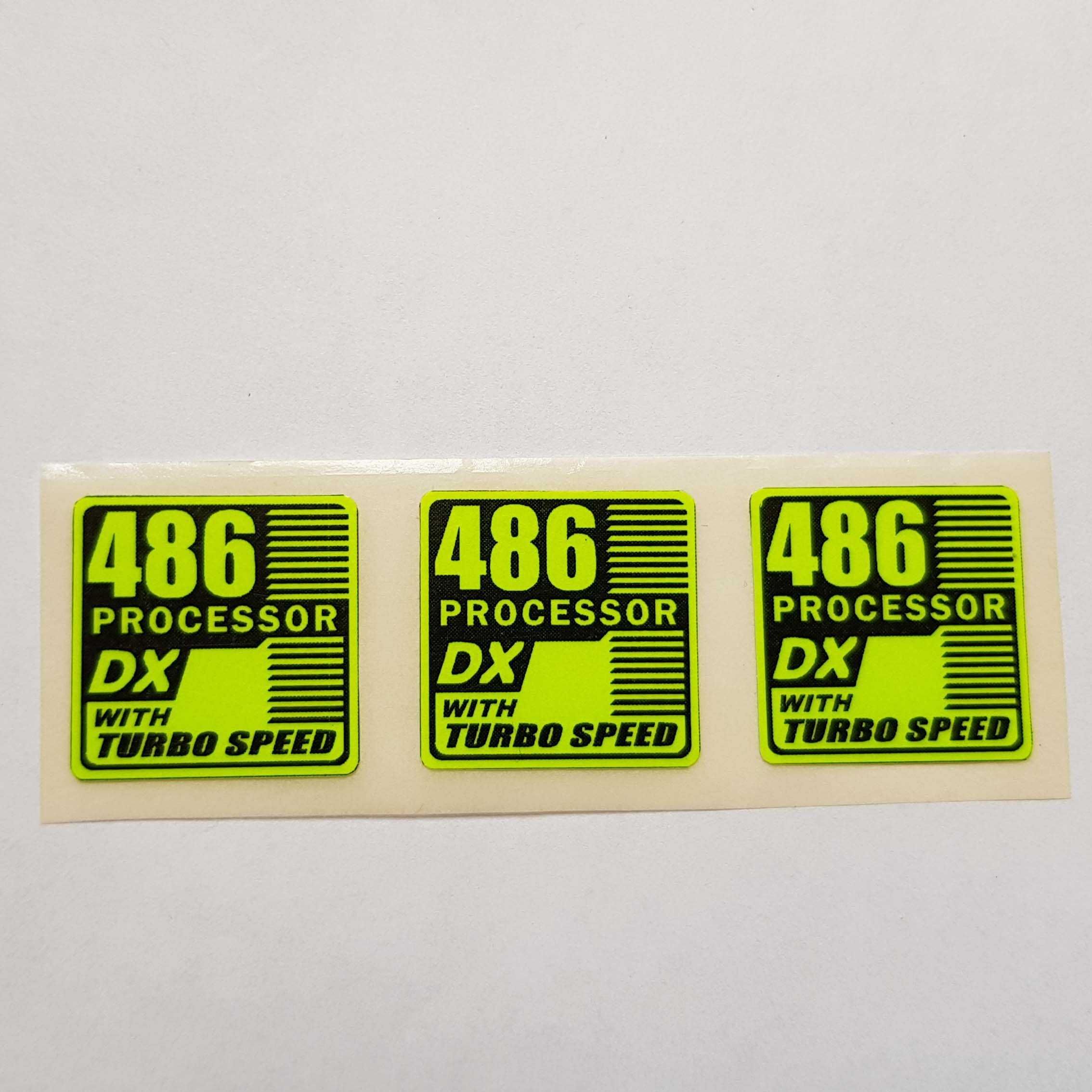 486 DX processor Наклейки на компьютер PC sticker
