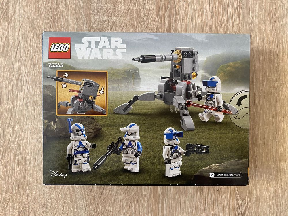 6x LEGO Star Wars 75345 Zestaw bitewny żołnierze-klony z 501 legionu