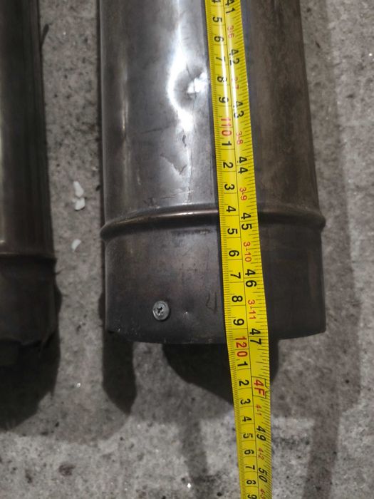 5 canos inox com chaminé