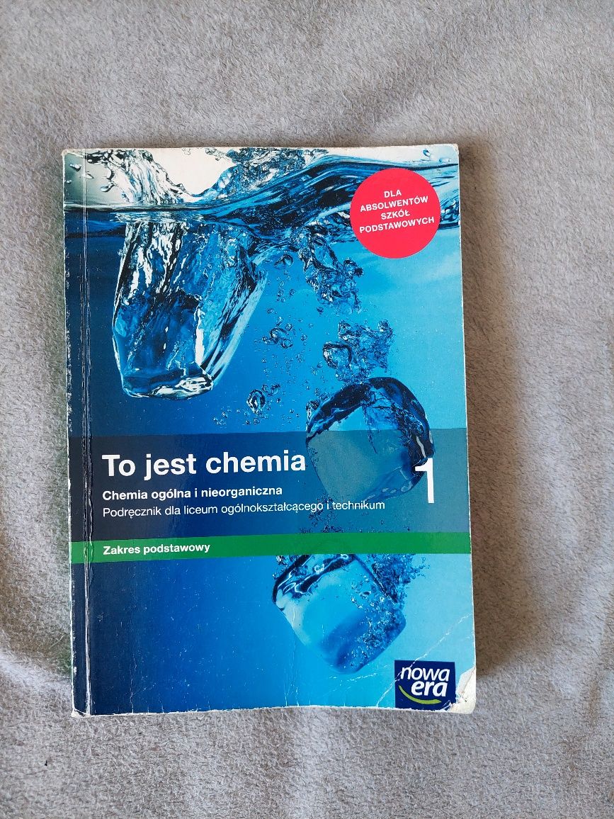 "To jest chemia", klasa 1, zakres podstawowy, liceum i technikum
