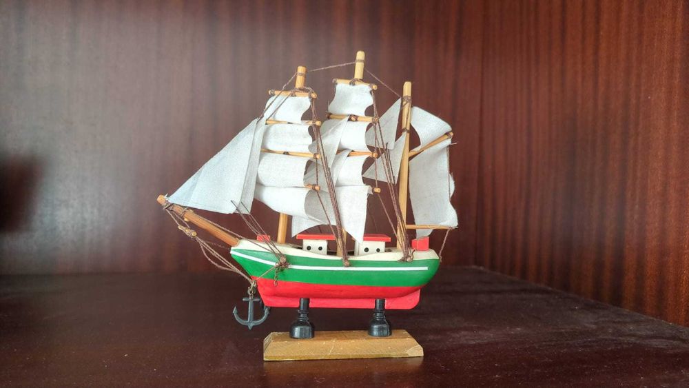 Barco miniatura decoração
