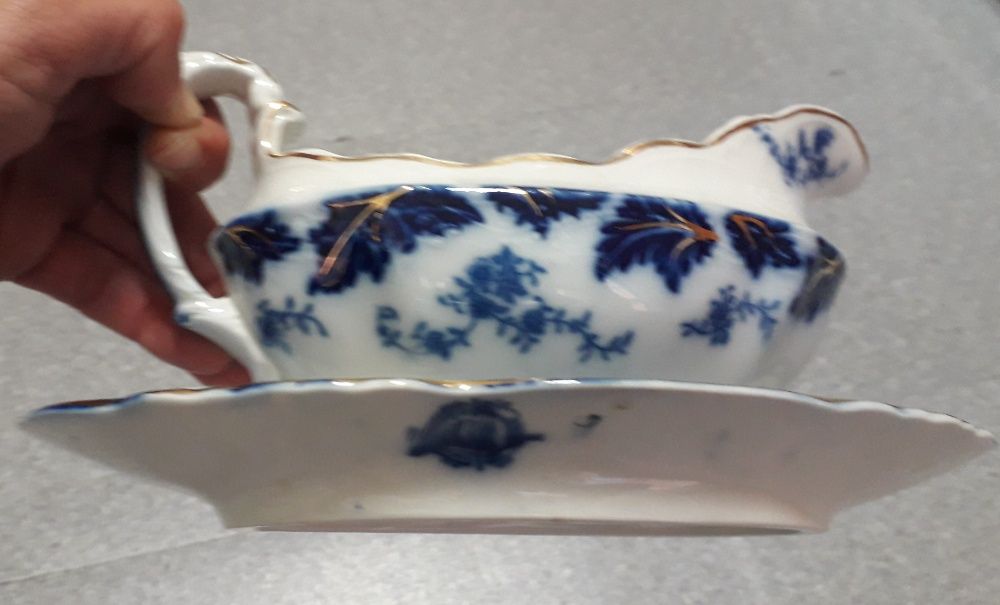 Molheira antiga em Porcelana azul borrão W.H. GRINDLEY - Mint