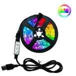 RGB лента, (LED Подсветка) 5050 usb 5v, 2 м с контроллером