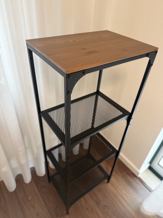 Estante metálica e madeira 51cmX136cm