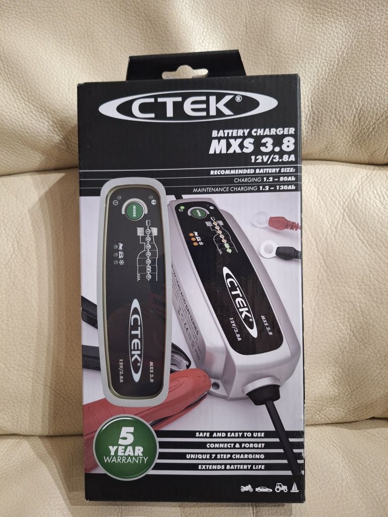 CTEK MXS 3.8 12V 3,8A ładowarka automatyczna prostownik Nowa