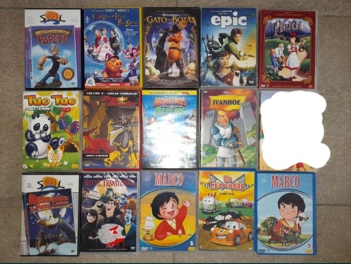 DVDs filmes animados