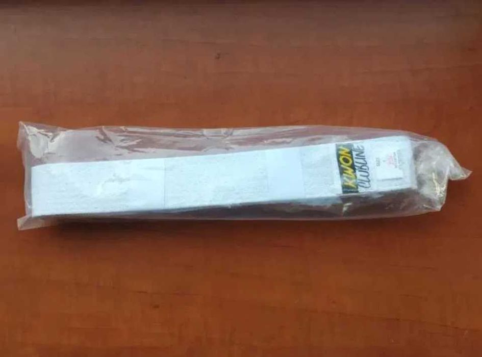 Biały pas 220 cm sztuki walki kimono karate judo nowy. Kwon Clubline