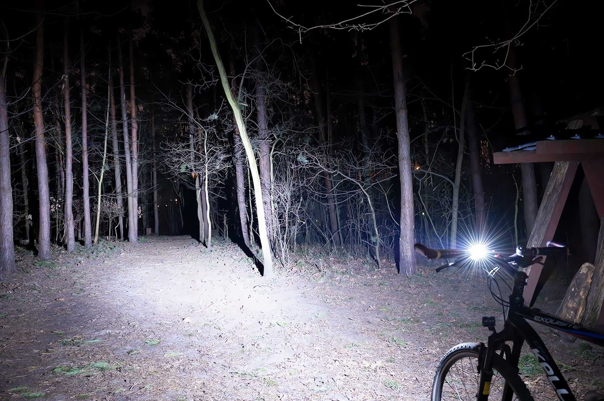 LAMPKA Rowerowa Przednia Mocne Światło LED USB-C Wodoodporna Tryby