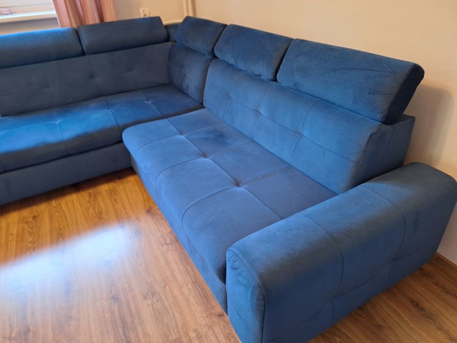 Narożnik Matras Black Red White niebieski/granatowy