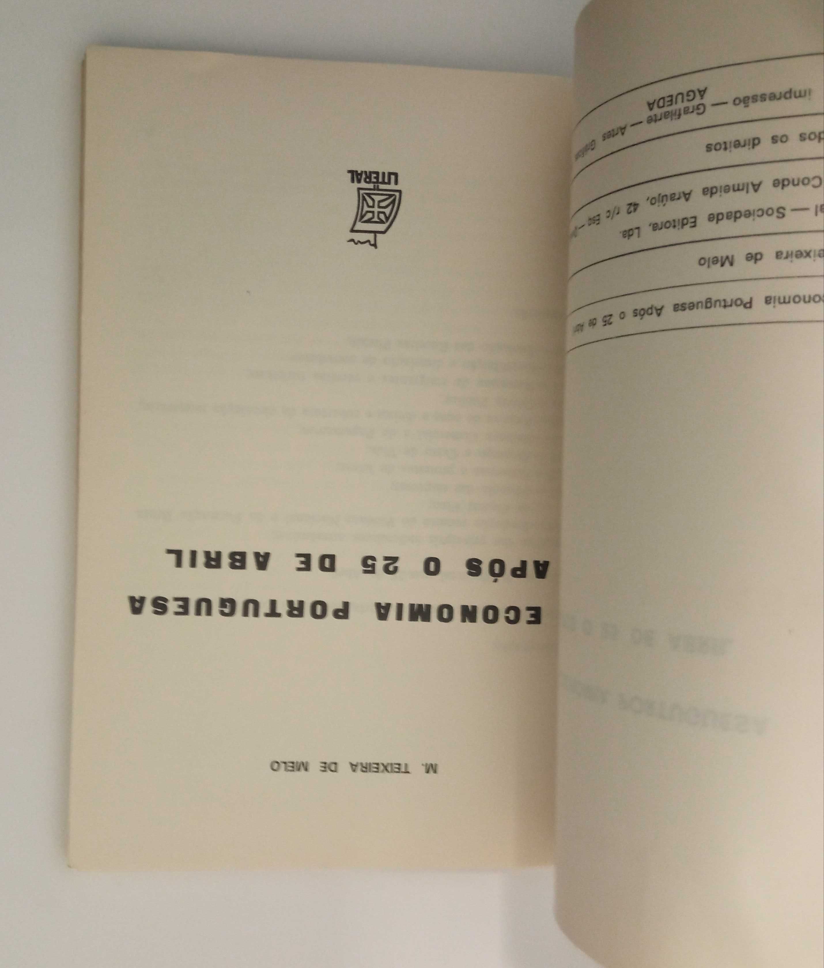 A economia Portuguesa após o 25 de Abril, de Teixeira de Melo