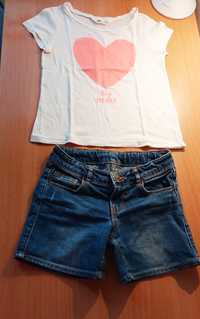 Conjunto t-shirt e calções Zara 4-5 anos