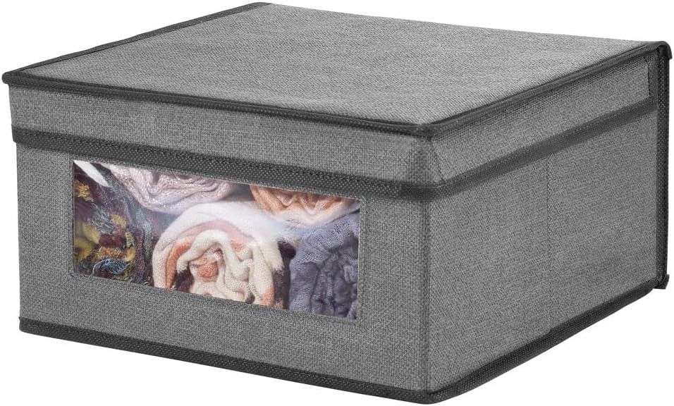 organizer do szafy pudełko tekstylne 29x29 szare