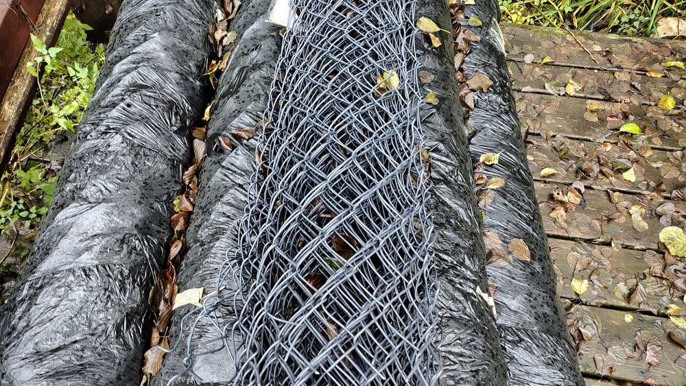 SIATKA Ogrodzeniowa 3.6mm 6,5x6,5cm 1,5m - 10mb POWLEKANA PCV GRAFIT