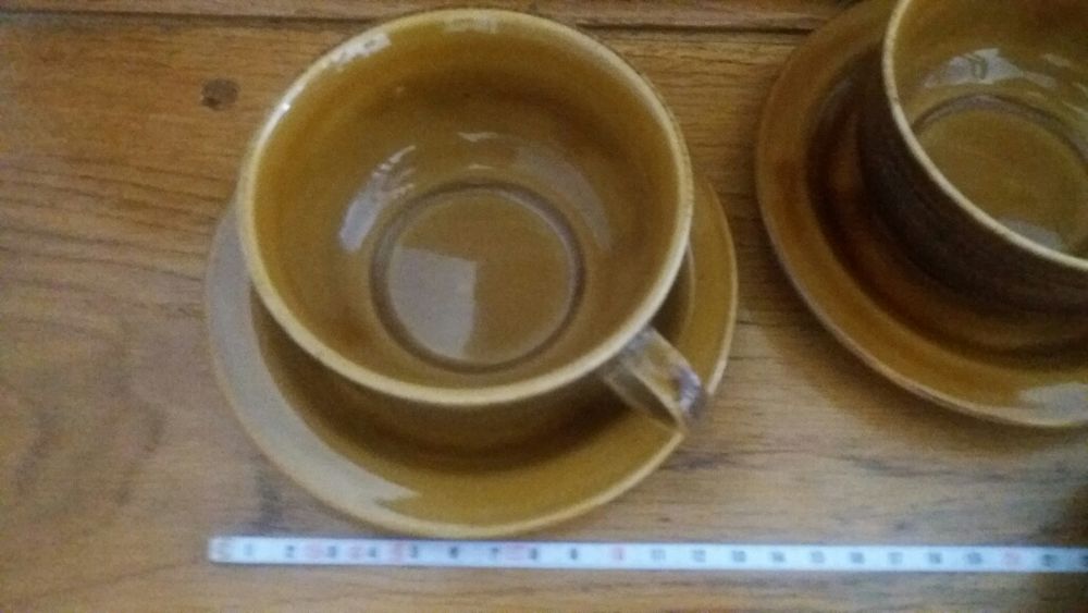 Komplet filiżanka ze spodkiem PRL Mirostowice