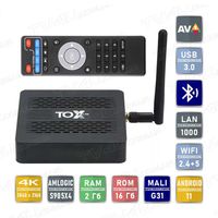 Смарт ТВ приставка TOX3 Lite 2/16 Гб S905X3 Smart TV Box Ugoos Android