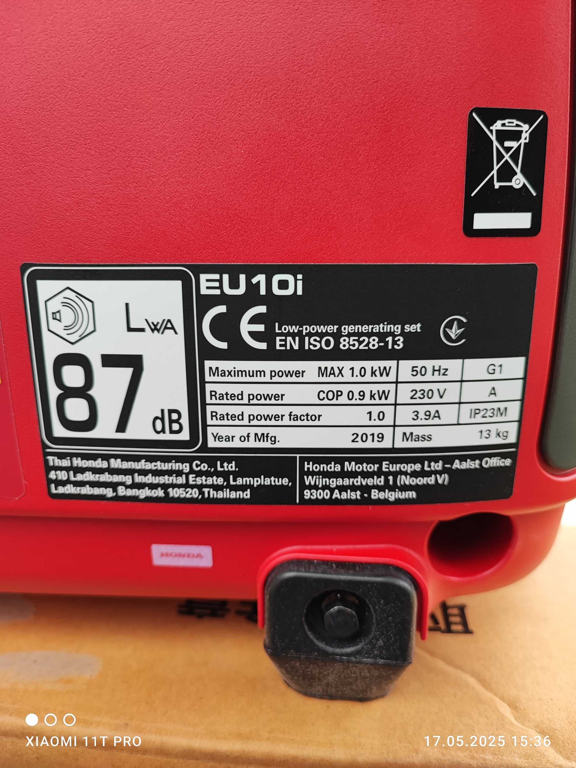 Honda EU10i inverter Agregat prądotwórczy