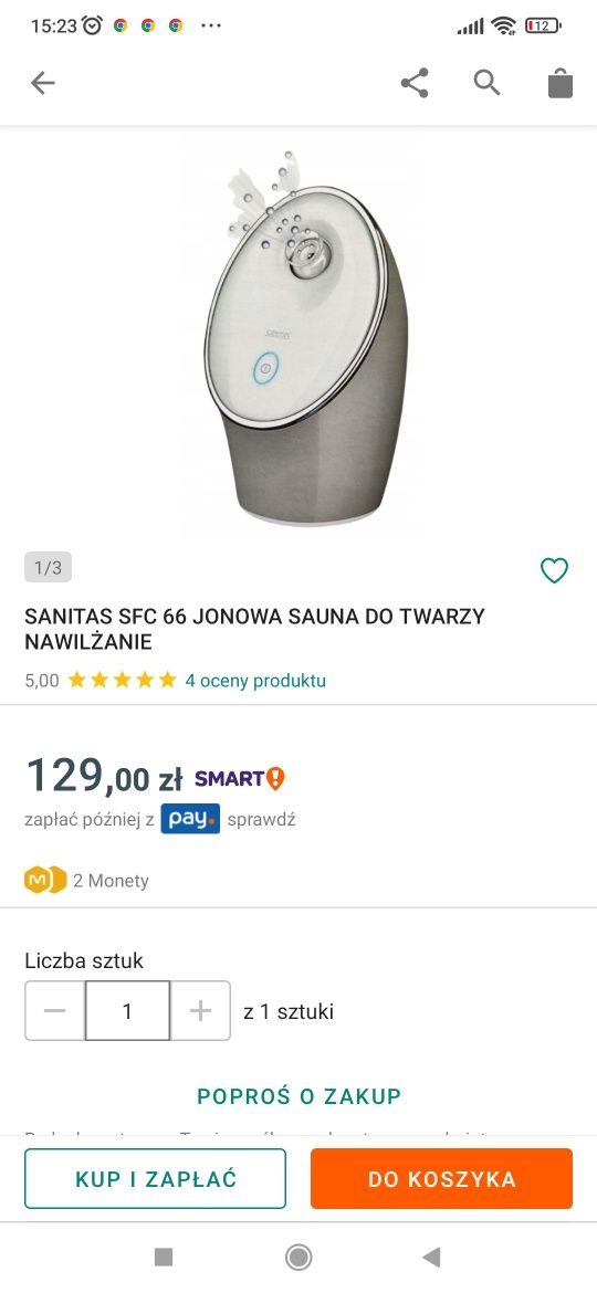 Jonowa sauna do twarzy