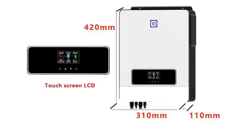 Inversor de energia solar 7.2KW 10.2KW 48V 220VAC