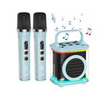 Mini zestaw do karaoke TONOR K3 z dwoma mikrofonami bezprzewodowymi
