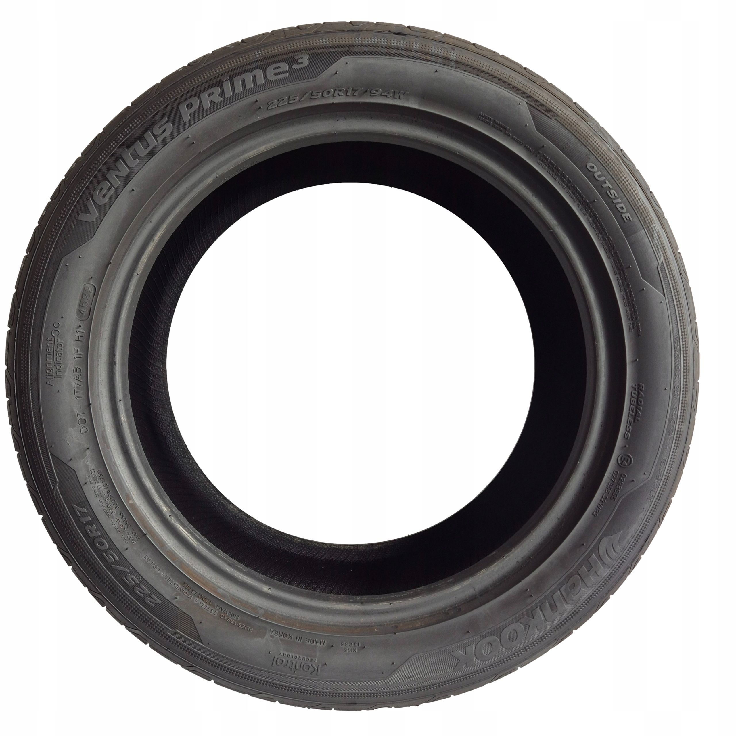 Hankook ventus Prime3 225/50 R17 94W 7 7.5mm 2022