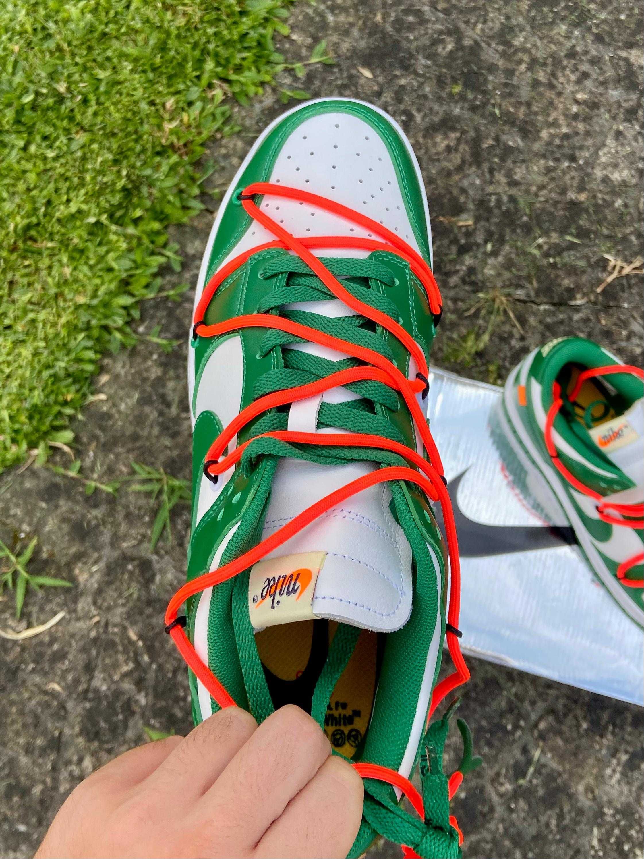 Sapatilhas Nike Off-White Dunk Pine Green Tamanho 44 Com Caixa