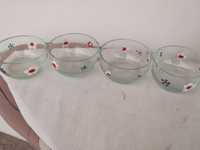 szklane miseczki nie używane lata 70 lata prlu