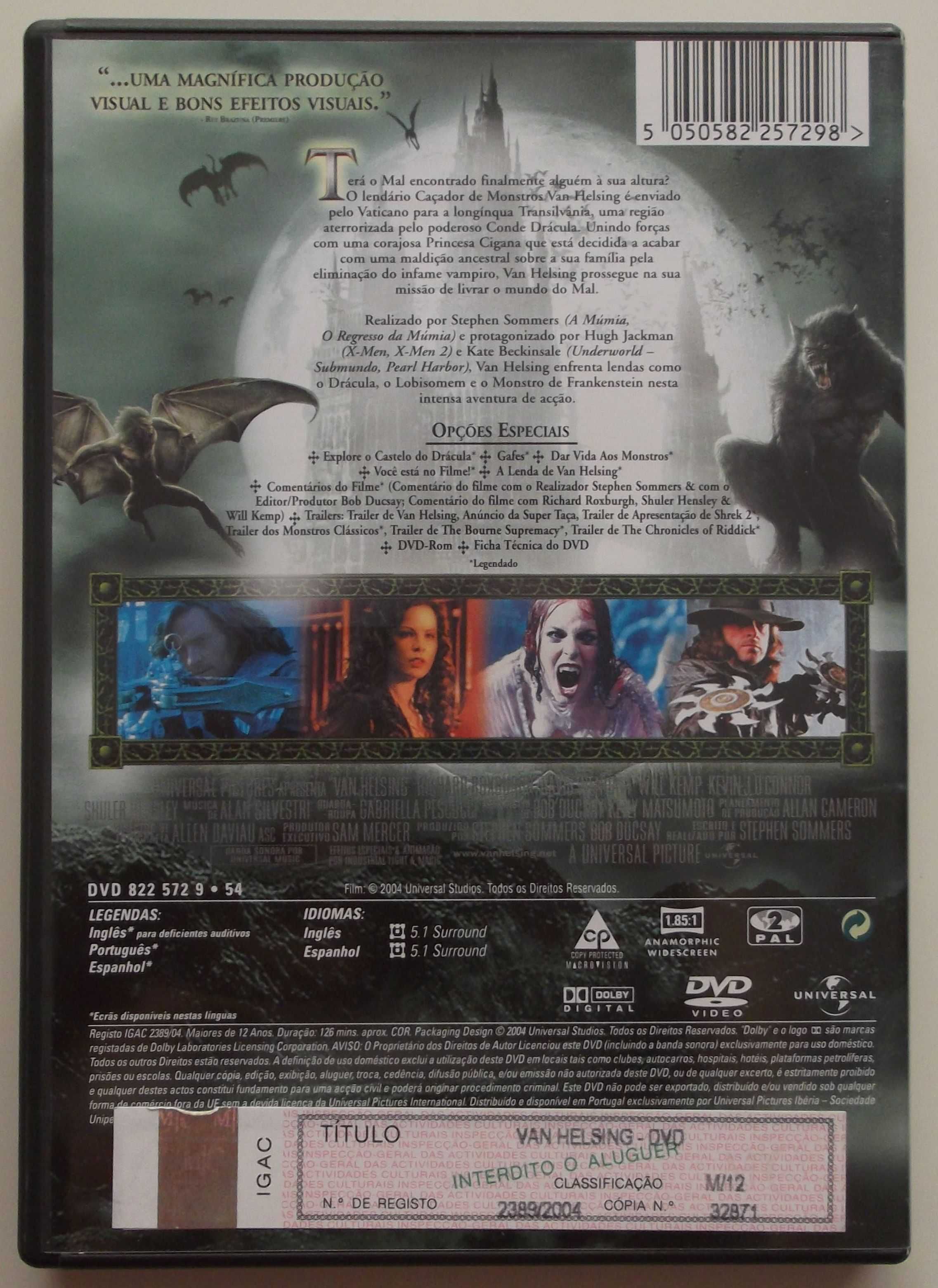 Filme em DVD Van Helsing