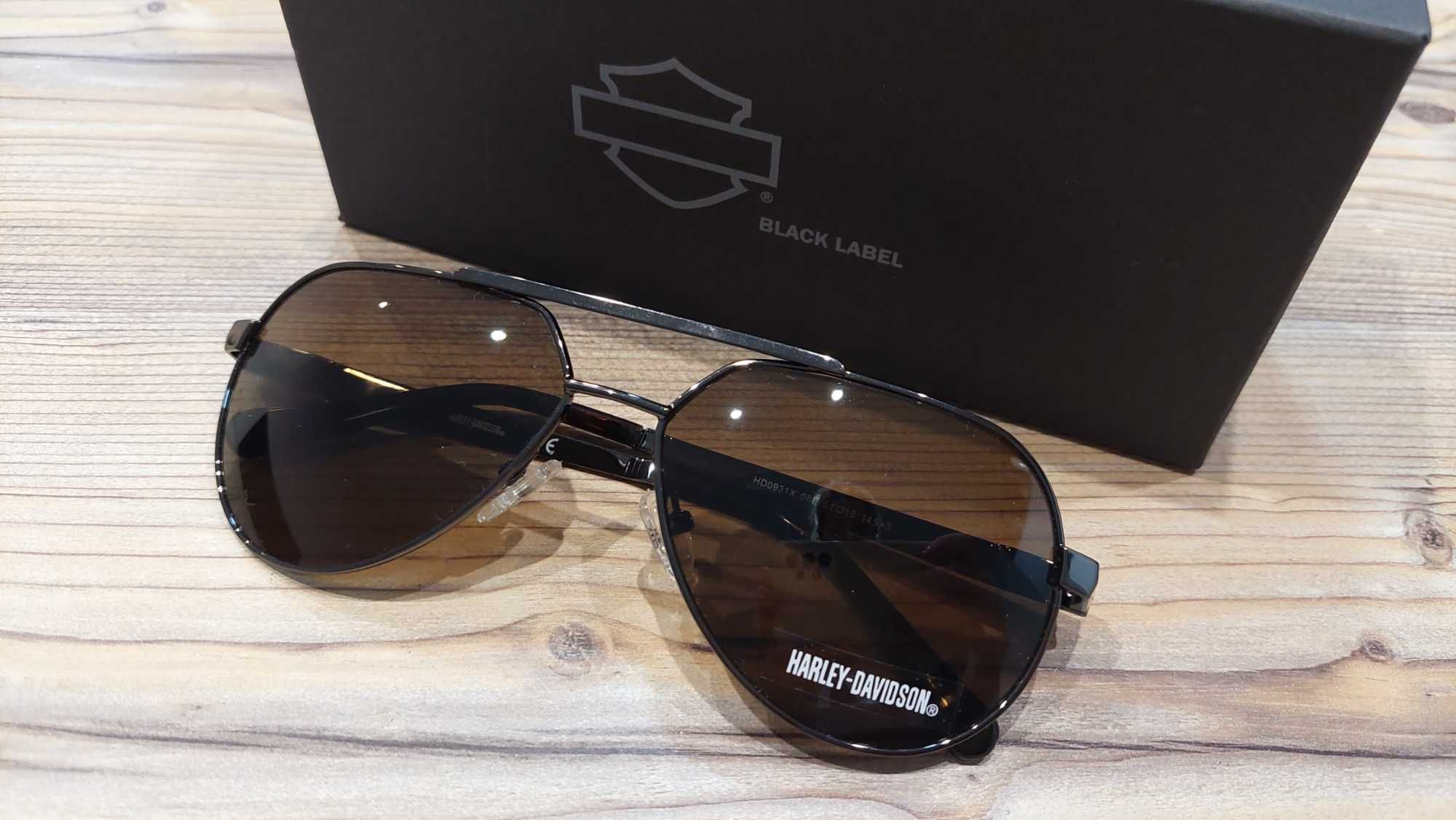 Męskie duże   okulary -piloty HD-0931X  od Harley Davidson! XXL