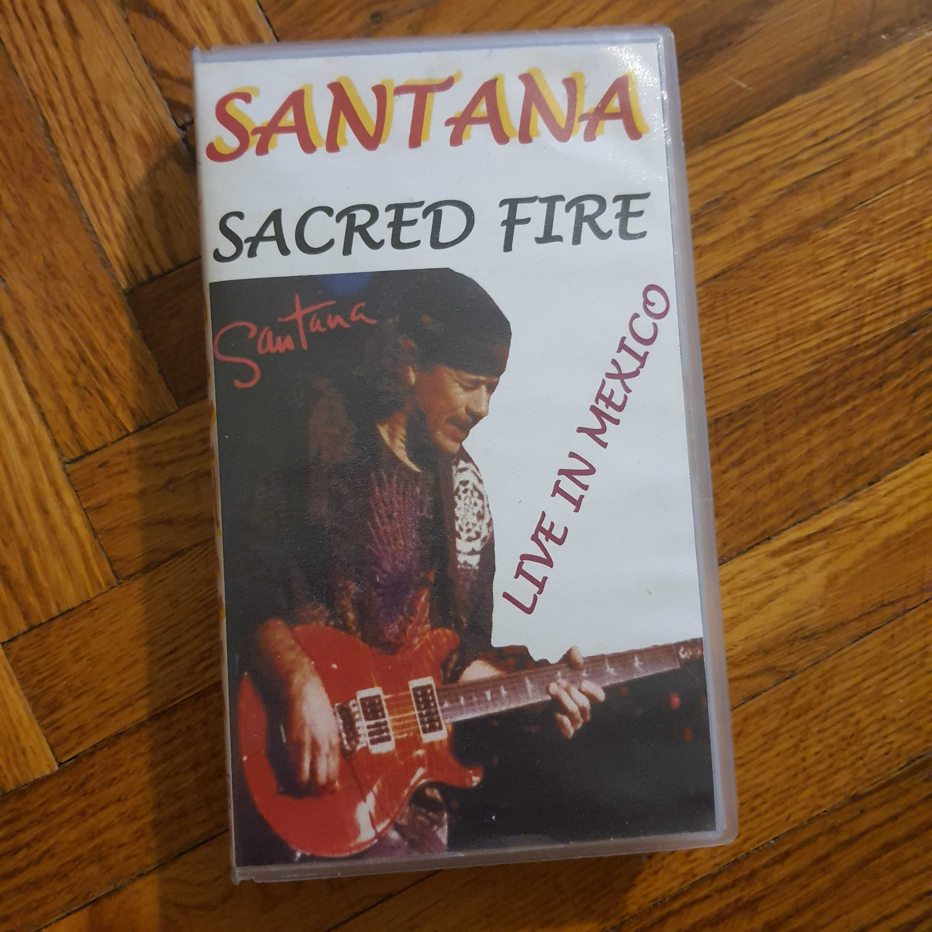 Видео кассета VHS. Santana. Sacred Fire. Live in Mexico