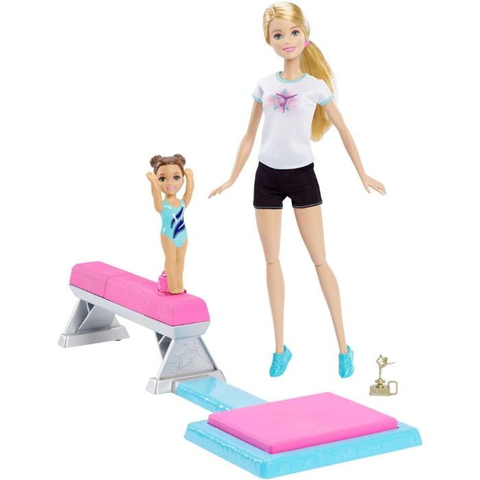 Игровой набор с куклой Barbie Барби гимнастка (DMC37)