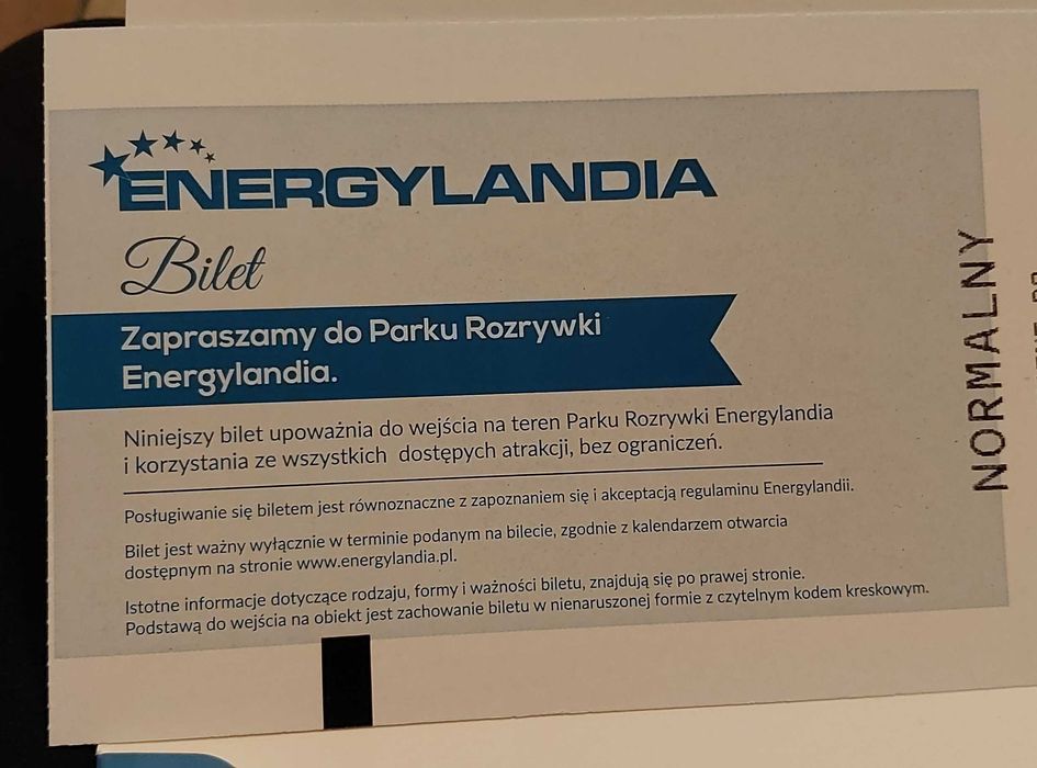 Bilet do energylandia normalny
