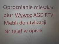 Oproznianie Mieszka Biur Wywoz AGD RTV Mebli do utylizacji Jaworzno