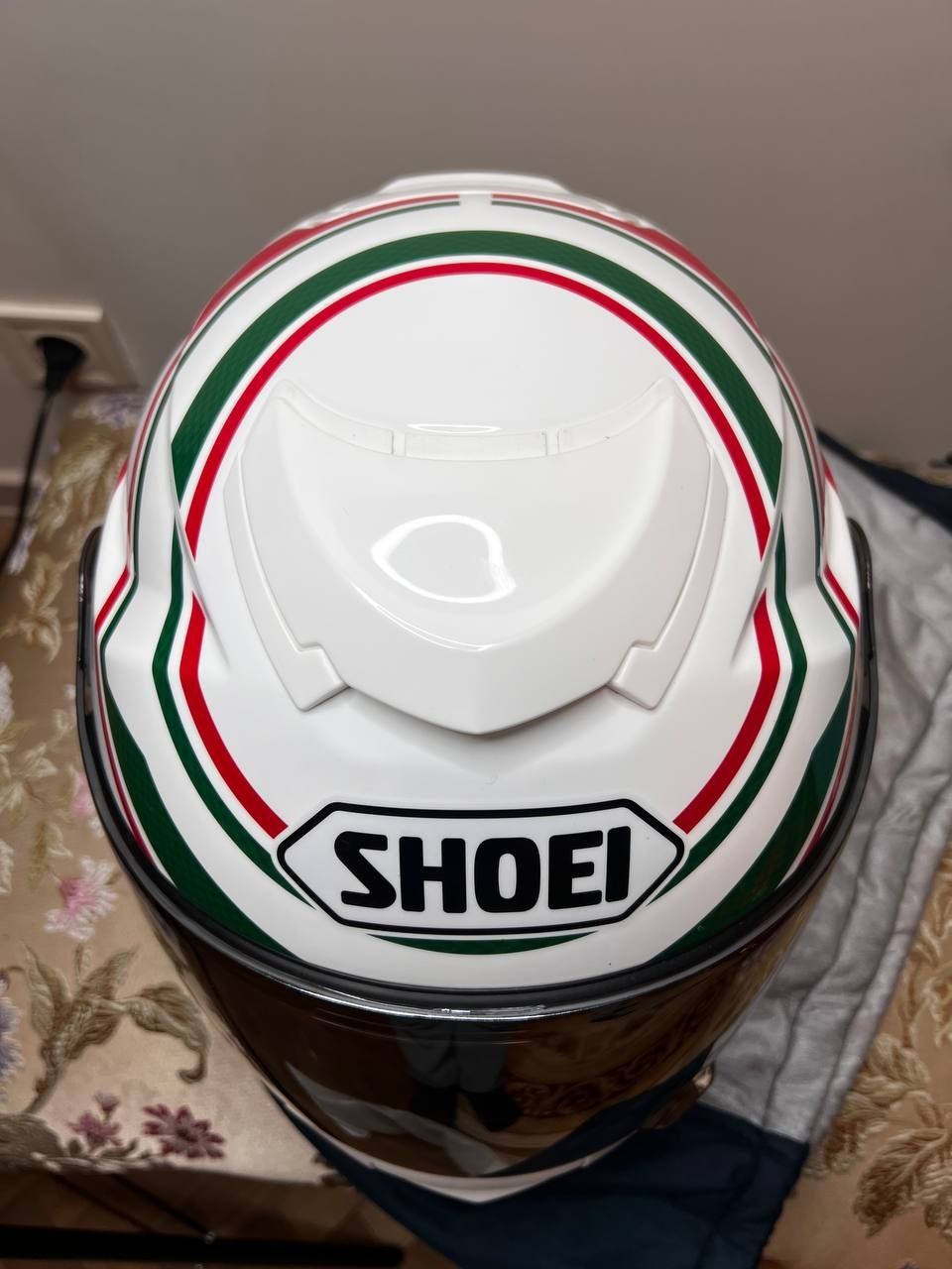 Shoei GT Air TC-4, Шолом, шлем, зелений, червоний, білий