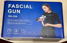 Ударний масажний пістолет для тіла Fascial Gun KH -320 Health Black