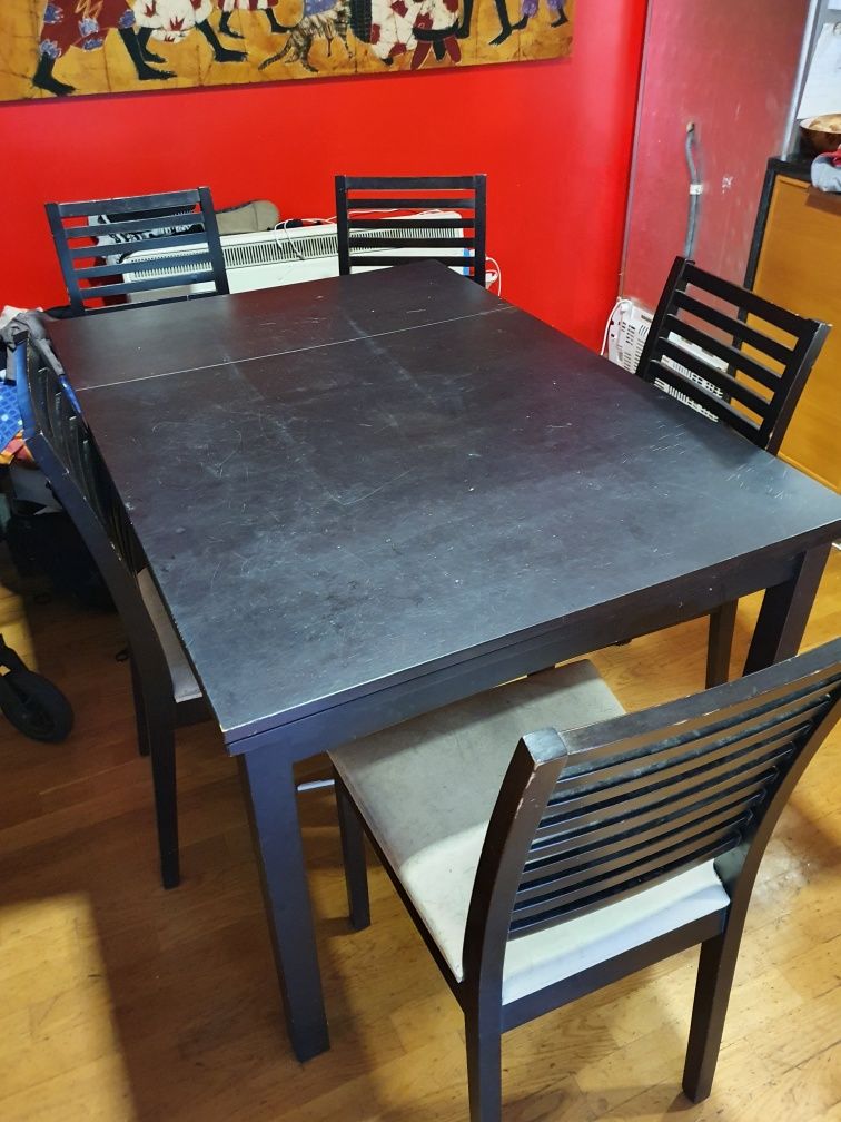 Mesa c/ 5 cadeiras Ikea