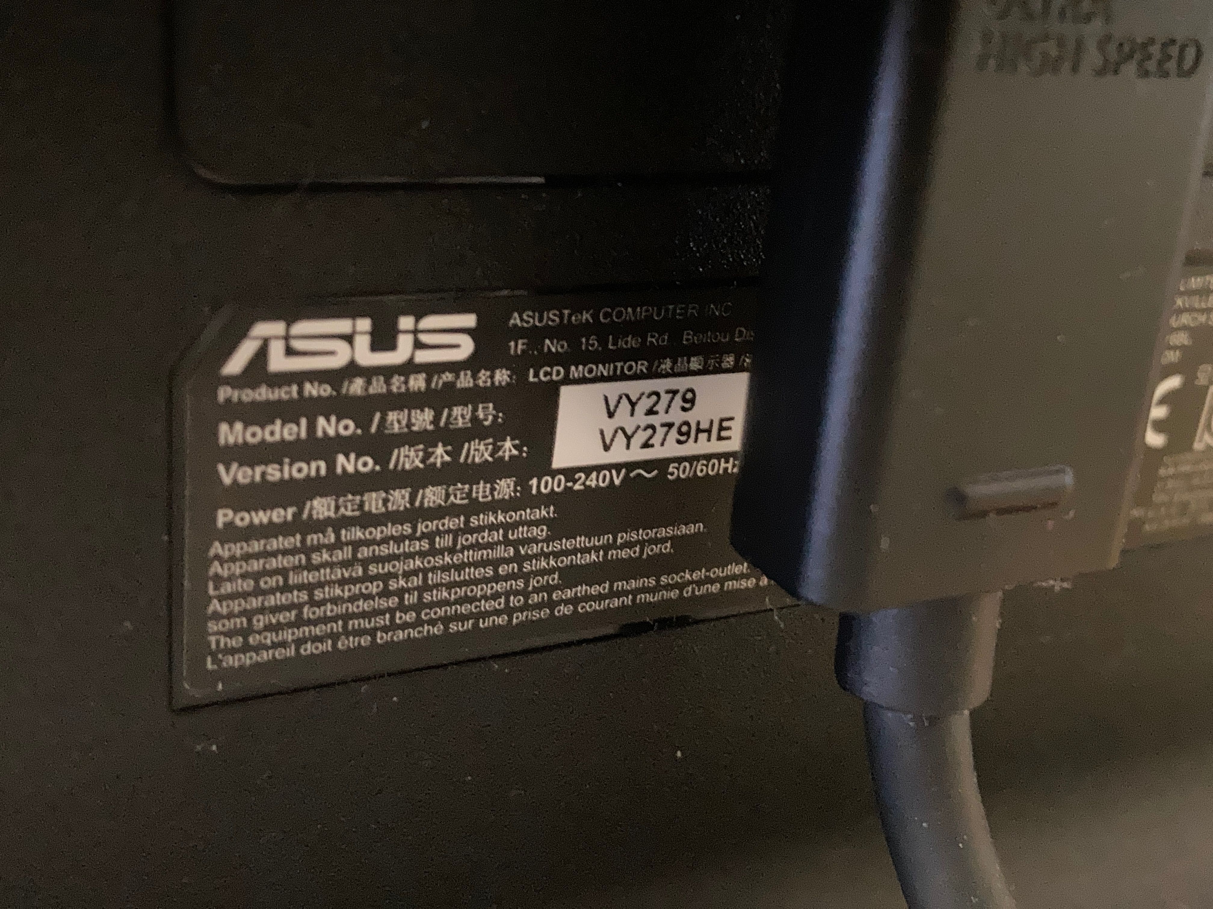 Monitor Asus 27”