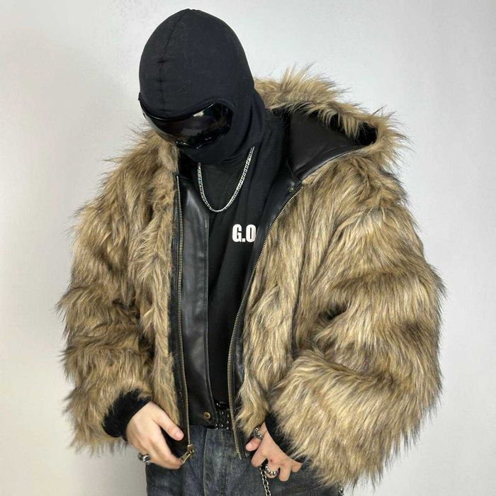 бомбер куртка мех зима кожа opium balenciaga rick owens swag y2k